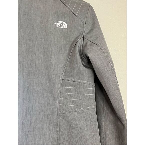 The North Face Gray Full Zip Fleece Lined Jacket windwall S - Picture 5 of 8